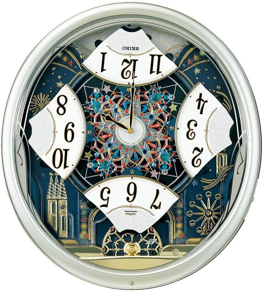 Seiko Clock Hanging clock Radio wave Analog Karakuri 6 songs Seiko Clock Hanging clock Radio wave Analog Karakuri 6 songs