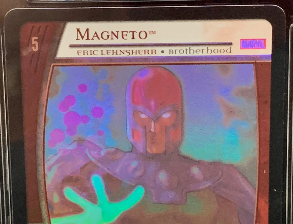 2004 Marvel VS System Magneto Holo Promo MOR-080 Full Art Graded 9 Mint HCGS - Image 2 of 4