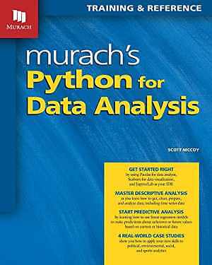 Murach's Python for Data Analysis - Paperback, by Mccoy Scott - Very Good