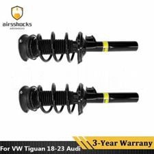 2X Front L+R Shock Struts Assys Fit VW Tiguan 18-23 Audi Q3 19-23 5QF413031AS