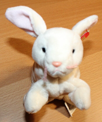 Ty Beanie Baby Nibbler the Rabbit (1998) Retired (6 inch) NWT Plush ...