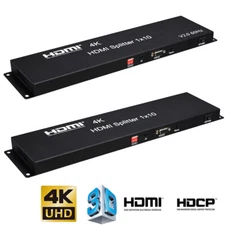 HDMI 2.0 4K HDMI Splitter 1x10 Video Converter Distributor 1 In 10 Out RS232 TV