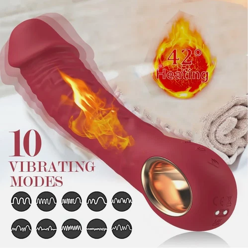 Huge Realistic Heated Dildo Clit Vibrator G-Spot Massager Big Sex Toys-For Women - Picture 5 of 74