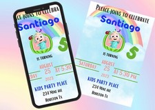 invitacion para cumplea&ntilde;os cocomelon ,invitation cocomelon birthday digital