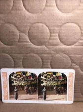 Vintage Theater Street Osaka Japan Stereoview Photo