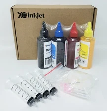 XC Inkjet 100ML X4 Sublimation Ink Refill Inkjet Printers Heat Press (4 Colors)