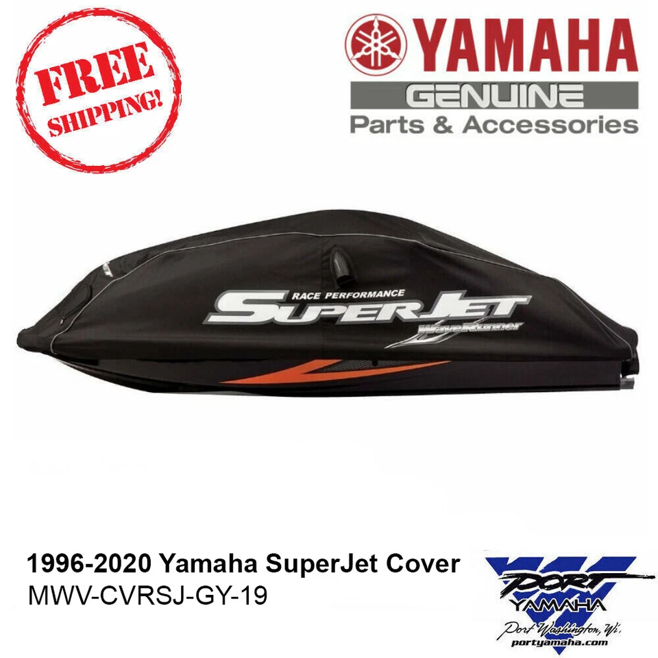 OEM Yamaha SuperJet 1996-2020 Waverunner Cover Black MWV-CVRSJ-GY-19 - Image 3 of 3