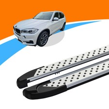 Seitenschweller passend für BMW X5 ab Baujahr 02/2006-06/2013 SOMA Silber mit AB