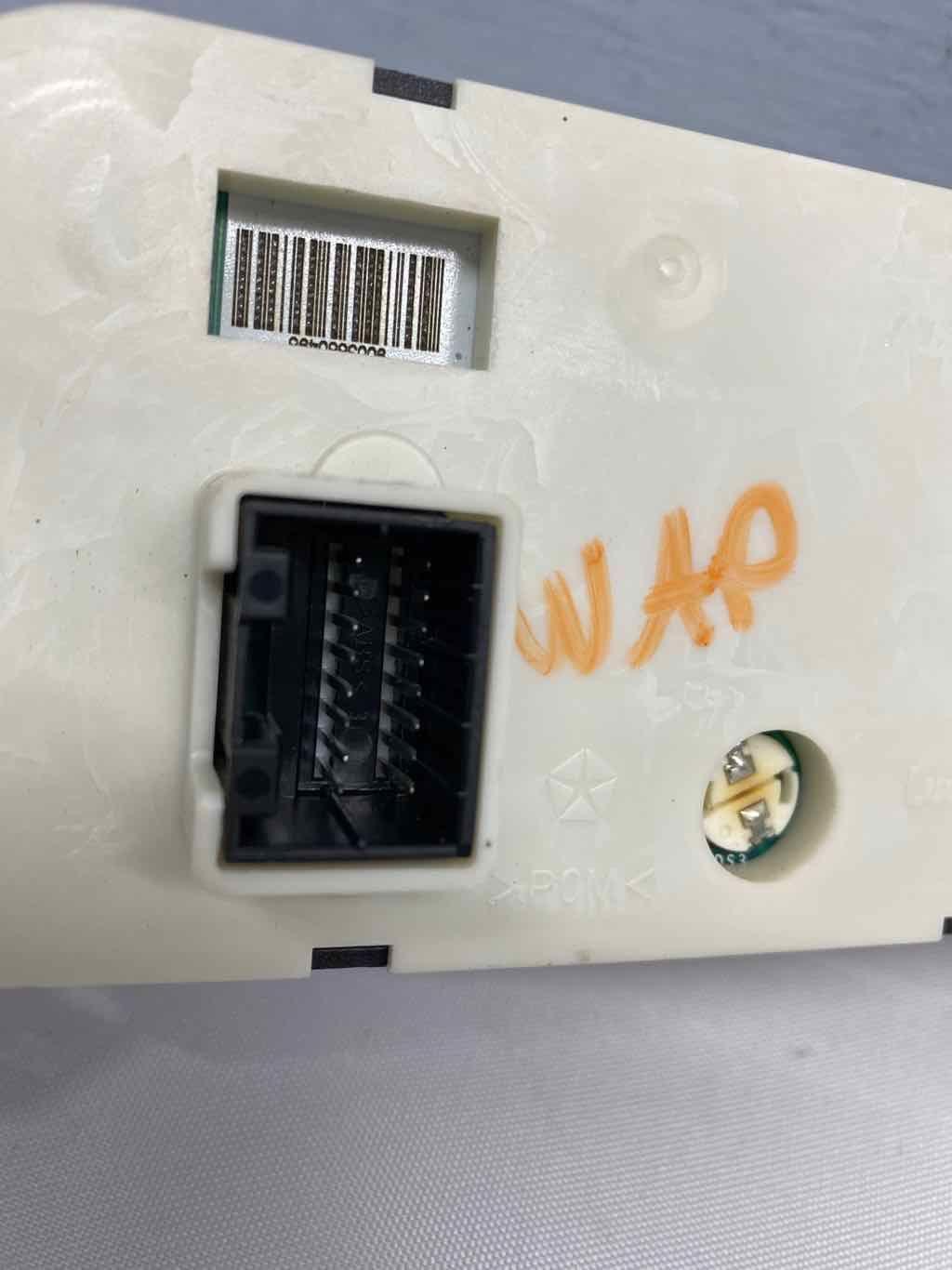 Heater A/c Control DODGE DAKOTA 08 11 P55057078AB back glass AC non