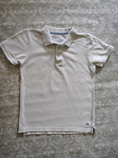 Mini Boden 11-12Y Boy Classic Solid White Polo Shirt School Uniform