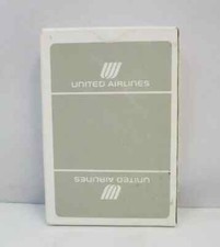 VINTAGE UNITED AIRLINES ORIGINAL COMPLETE DECK OF PLAYING CARDS WITH BOX