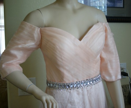 Rebecca Taylor Off-Shoulder Gown (Size 8) - Picture 3 of 5