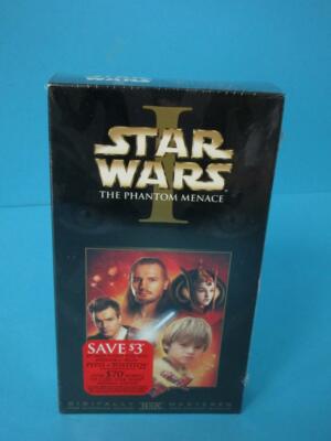 Star Wars Episode 1 The Phantom Menace (VHS, 2001) THX Mastered