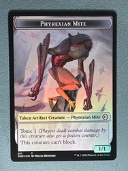Phyrexian Mite (011) // Phyrexian Horror (004) Double-Sided Foil Token - Phyrexia: All Will Be One