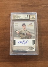 Kris Bryant 2013 USA Baseball Rookie Auto #2 Rockies Cubs 86/299 BGS 10 Pristine