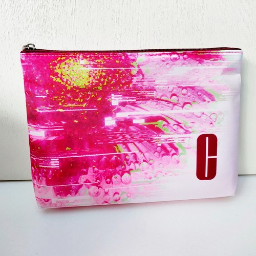 CLINIQUE Pink Makeup Cosmetics Bag, Travel Toiletry Pouch Purse, Brand New!!