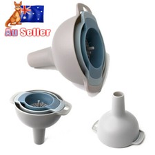 Plastic Wide Mouth Canning Funnel Hopper Fruit Jam Tool Kitchen Kit With Handle