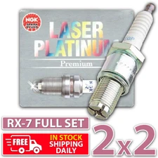 4 x NGK Laser Platinum Spark Plugs for Mazda RX-7 FC FD 1.3L 13B 13BT 13BREW