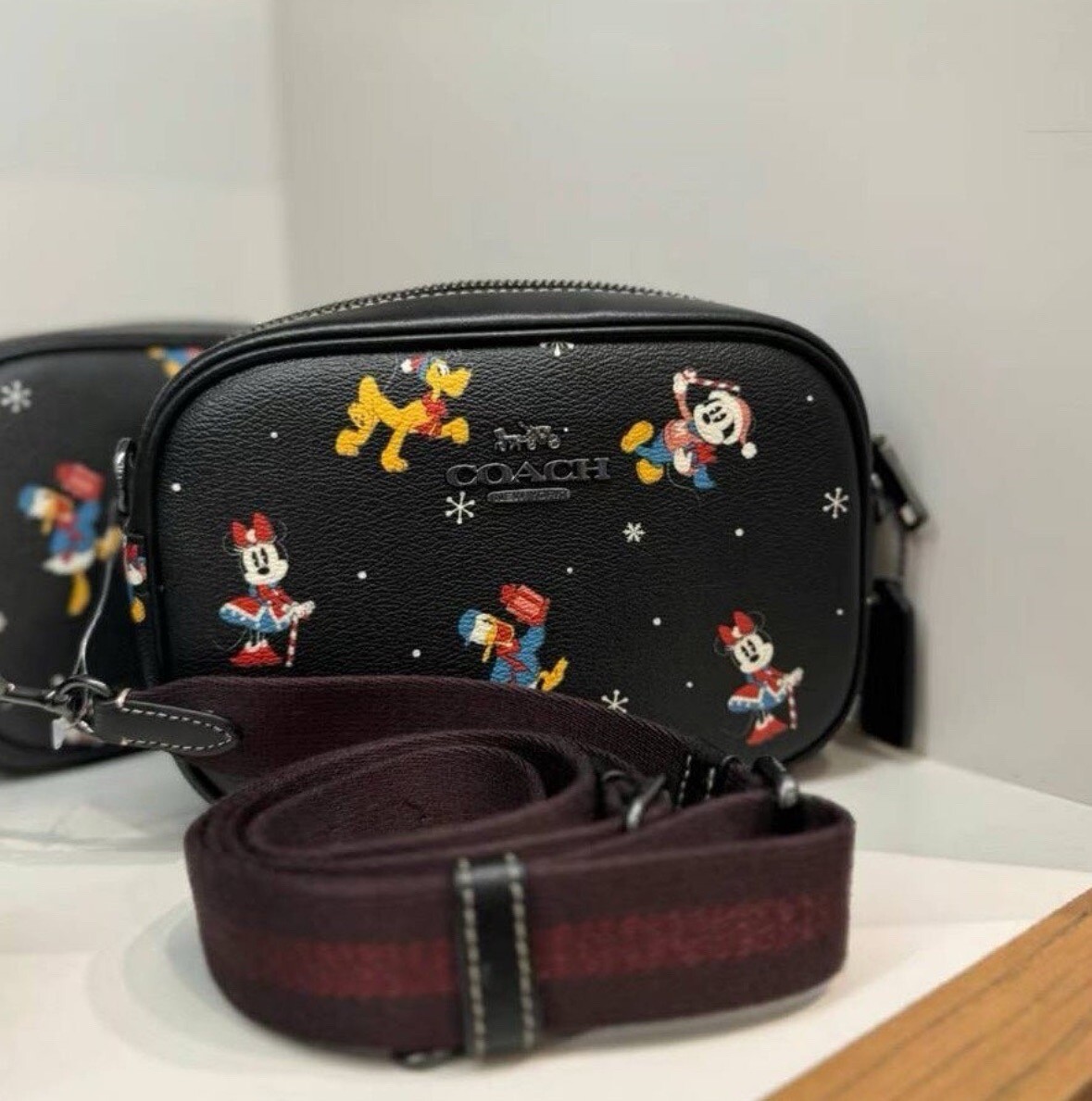 NWT Coach CN027 Disney Mini Jamie Camera Bag with Holiday
