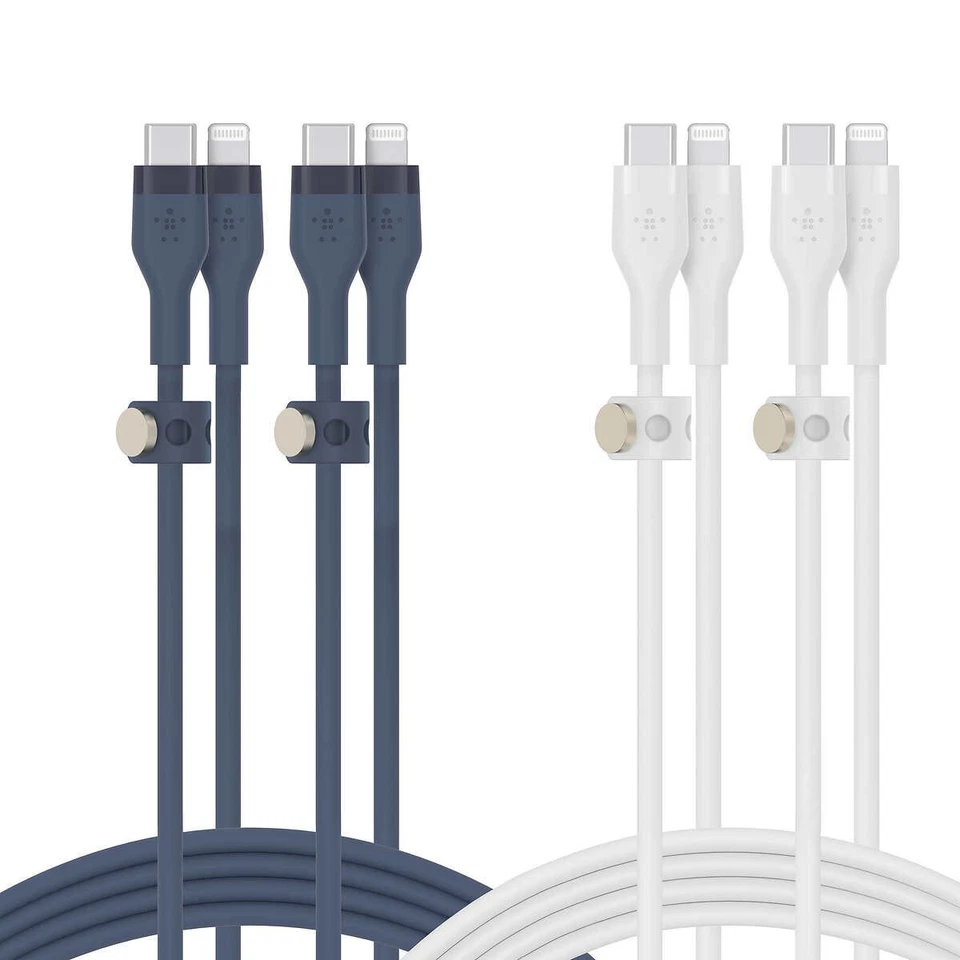 Cable Belkin BOOST LOAD Flex USB-C-Lightning Connector Si 6,6 pies certificado MFi. Foto 2 de 4
