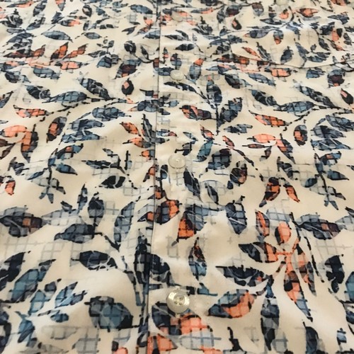 Point Zero Floral Print Button-Down Men's Dry Edition Shirt Size XL Summer Beach - Picture 2 of 7