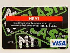 MyPlash Visa Debit Card▪️Activation Sticker Still Attached▪️2012 Exp▪️Unsigned