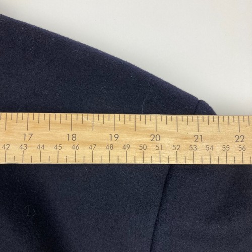 Hugo Boss Overcoat Mens 106 Cashmere Wool Blend Navy Blue Double Breasted - Picture 13 of 22