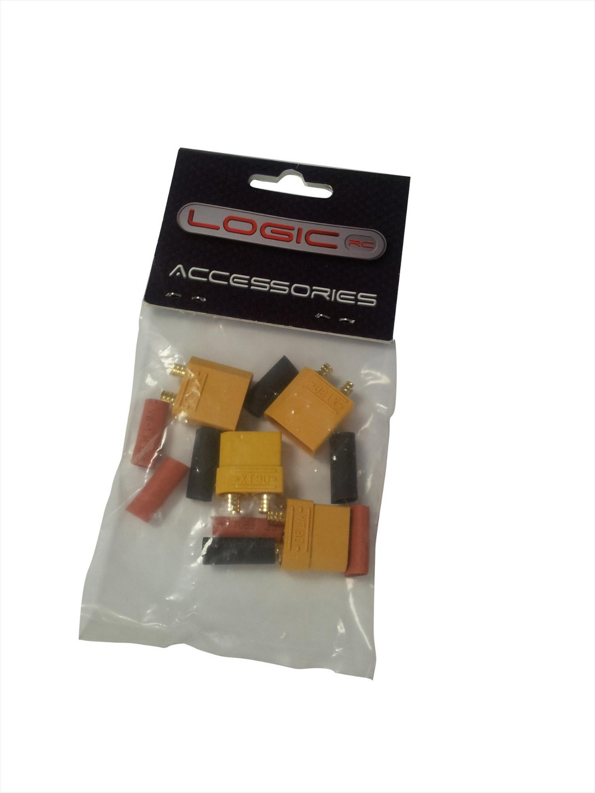 LOGIC RC XT90 Connector Set w/HS 2 pairs