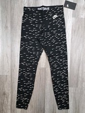 Nike Sportswear Leg-A-See Swoosh Printed Leggings Women's Sz Small Tight Fit NEW
