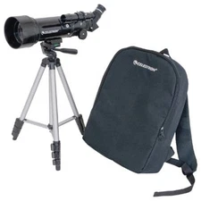 Celestron Travel Scope 70 Portable Refractor Telescope with Altazimuth Mount, 40