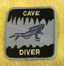 CAVE DIVER PATCH - 1 PATCH - NACD NSS-CDS PADI SDI NAUI SSI --