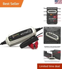 0.8 12 Volt Fully Automatic 6 Step Battery Charger,Black