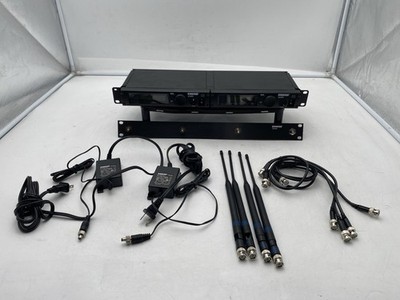 Lot of 2 Shure ULXP4 Wireless Microphone Receivers w/ UA440, Antennas, PSUs