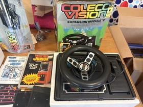 ORIGINAL ColecoVision 2400 Video Console in Box & Steering Wheel UNTESTED As Is