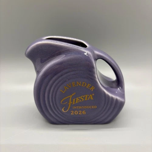 Fiesta 58th Color Mini Disc Pitcher in Lavender | Fiestaware Dancing Lady 2026