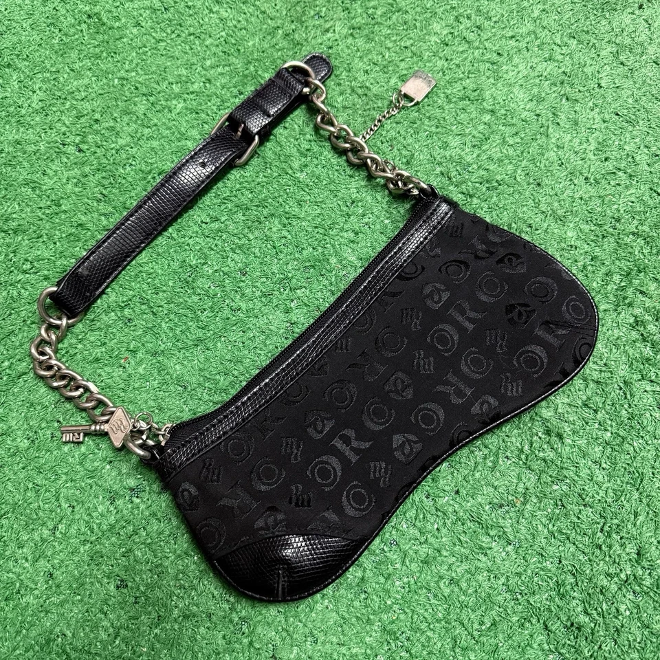 Mini cartera negra de hombro vintage Y2K años 90 Rocawear talla: sistema operativo  Foto 2 de 3