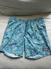 Vineyard Vines Swim Trunks Shorts Mens Small Seahorse Print Lined Beach