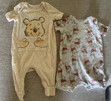 Disney Baby Winnie the Pooh Lot Of 2 One Romper  One Sleeper Size Newborn
