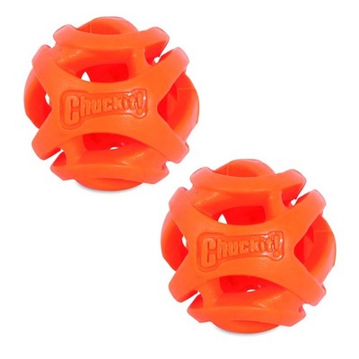 Chuckit Air Fetch Easy Breathe Rubber Fetch Dog Ball Toy Small 2'' For Dogs Up 