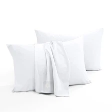 Toddler Travel Pillowcase 100% Soft Egyptian Cotton 500 Thread Count with Zip...