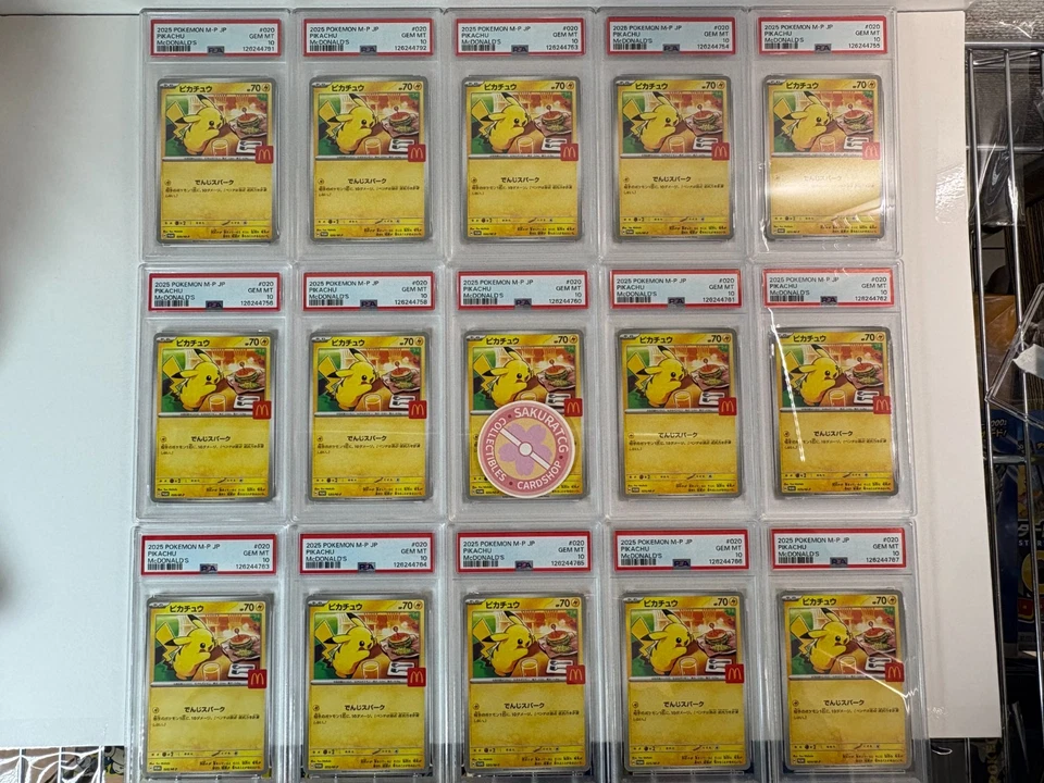 PSA 10 Pikachu 2025 McDonald's Promo 020/M-P Japanese Pokemon Card Gem Mint - Image 4 of 4