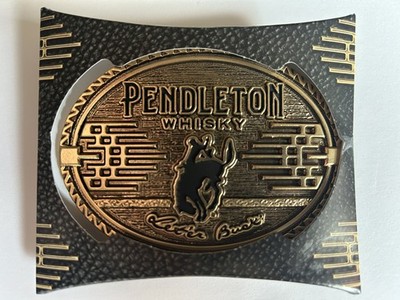 **2026 Limited Edition Pendleton Whisky Gold Belt Buckle Montana Silversmiths***