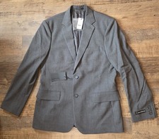 Express Men's Sport Coat Blazer Two Button Gray Wool Blend Size 40R NWT