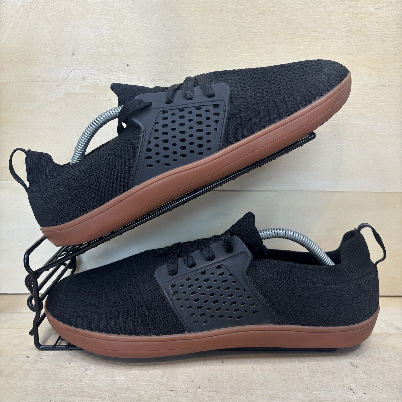 SAOLA Scarpe da ginnastica Hobibear a piedi nudi nere suola gomma uomo taglia 10 leggere