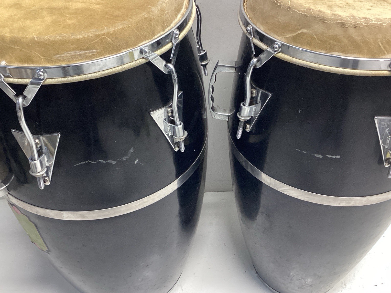 Pair of LP Conga Drums Quinto Tumbadora Vintage Palisades Park NJ Fiberglass