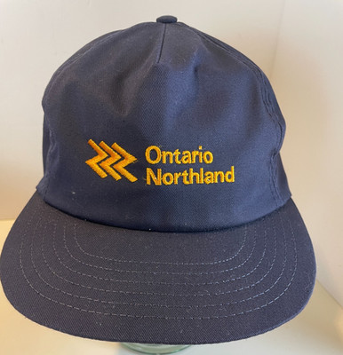 Vintage Ontario Northland Baseballmütze verstellbar hinten bestickt