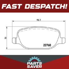 Brake Pads Set fits ALFA ROMEO BRERA 939 3.2 Rear 06 to 11 939A.000 Brembo New