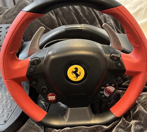 Xbox One Thrustmaster Ferrari 458 Spider Racing Steering Wheel & Pedal TESTED - Picture 6 of 13