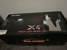 UNI-SHINE 2PCS 7-Inch LED Headlights - DOT Approved, Hi/Lo Beam X4 (2pcs)