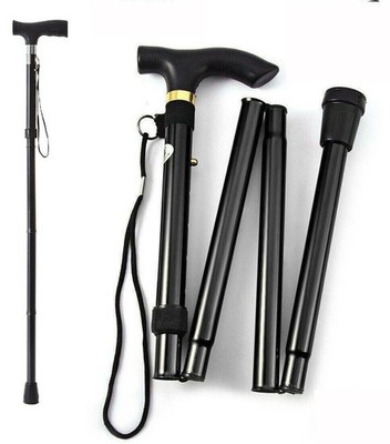 Cane Walking Stick Adjustable Folding walking Aluminum Collapsible Travel Hiking